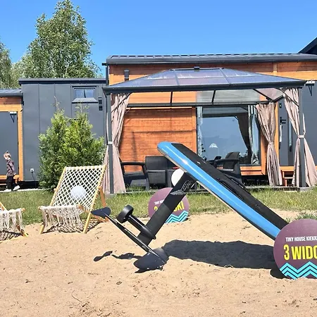 3 Widoki Kiekrz -domki Tiny House Z Prywatna Plaza I Pomostem Nad Jeziorem Kierskim