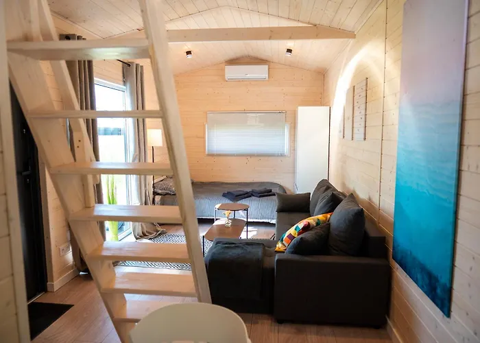 Campingplads 3 Widoki Kiekrz -domki Tiny House Z Prywatna Plaza I Pomostem Nad Jeziorem Kierskim *