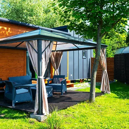 3 Widoki Kiekrz -domki Tiny House Z Prywatna Plaza I Pomostem Nad Jeziorem Kierskim Campingplads