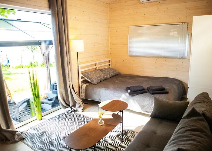 3 Widoki Kiekrz -domki Tiny House Z Prywatna Plaza I Pomostem Nad Jeziorem Kierskim Кемпинг *