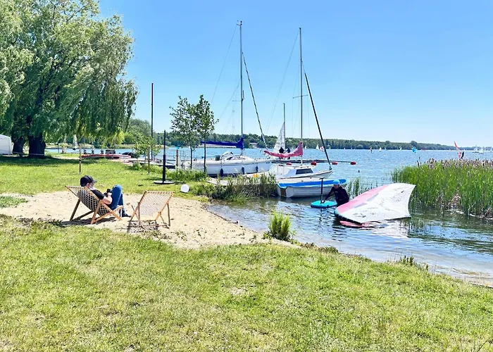 3 Widoki Kiekrz -domki Tiny House Z Prywatna Plaza I Pomostem Nad Jeziorem Kierskim